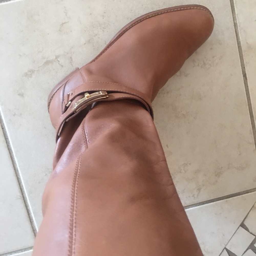 Genuine Coach leather boots
